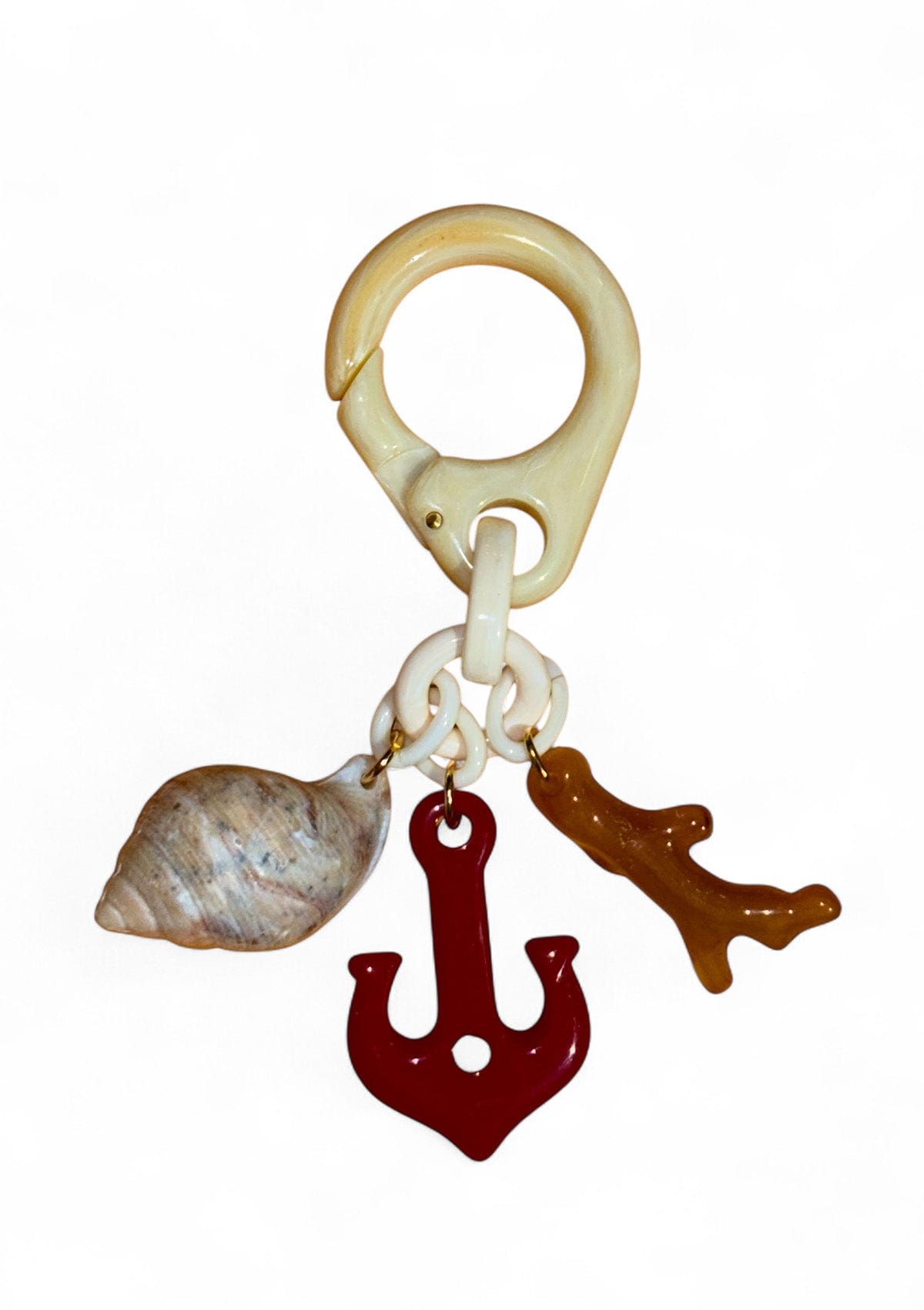Breloc Étape Red Anchor Coral Shell