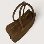 Geantă dama piele naturală de căprioară Étape Roma Milk Chocolate Suede