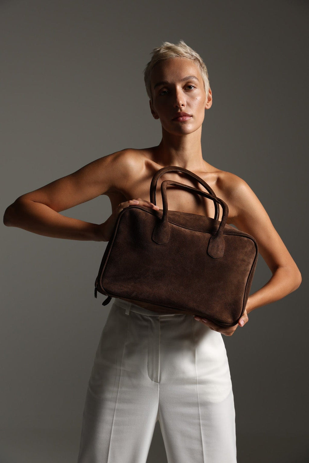 Женская сумка из натуральной замши Étape Roma Milk Chocolate Suede