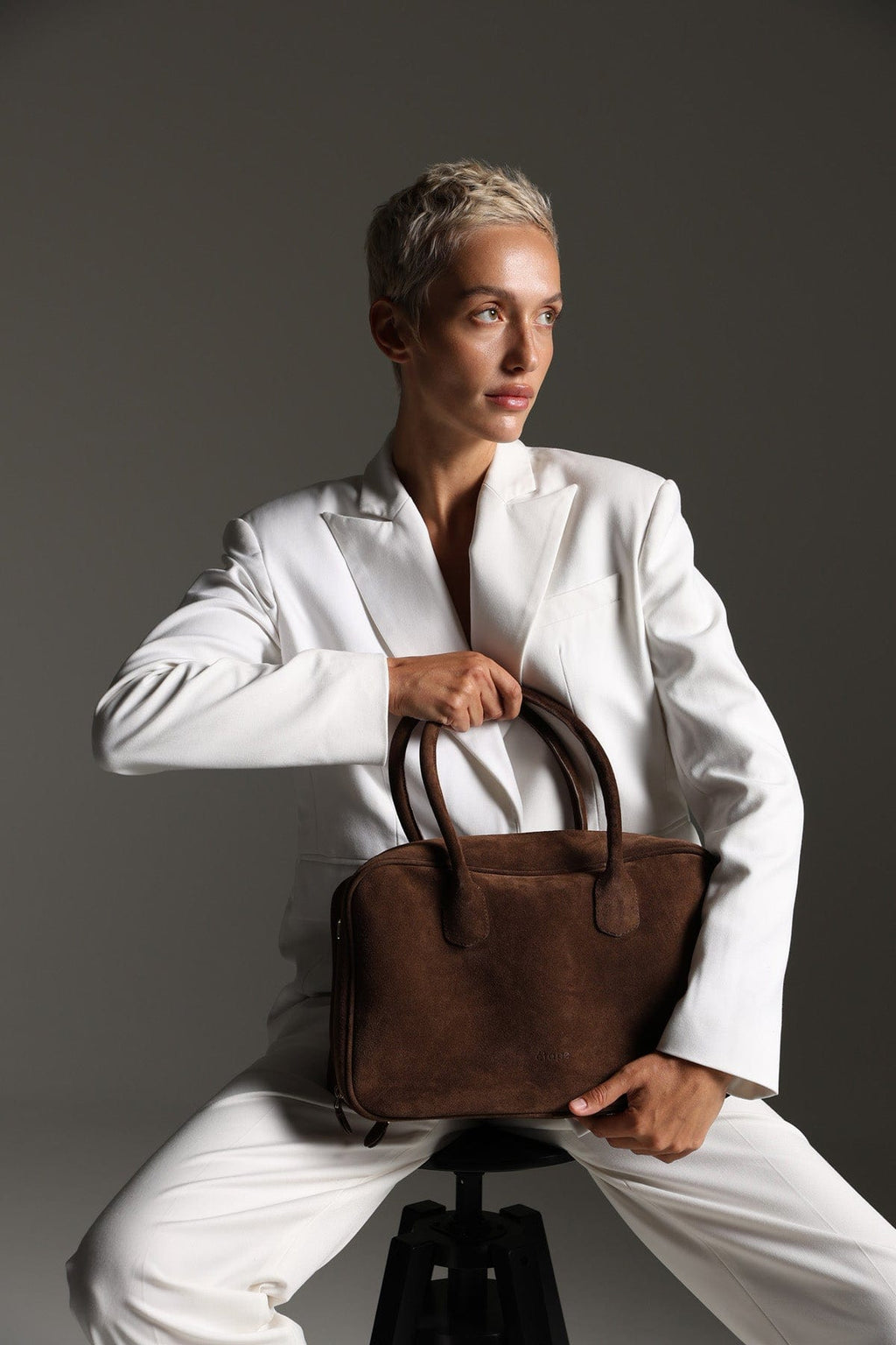 Женская сумка из натуральной замши Étape Roma Milk Chocolate Suede