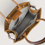 Geantă dama piele naturală de căprioară Étape Sicily Brandy