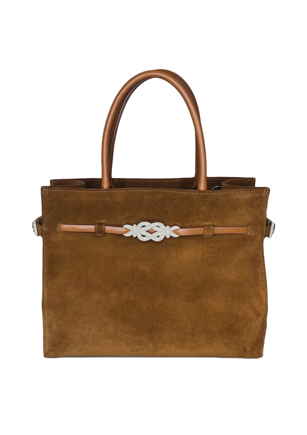 Geantă dama piele naturală de căprioară Étape Sicily Brandy