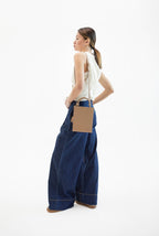 Geantă dama piele naturală Étape TOY BAG 888 СМ Cappuccino