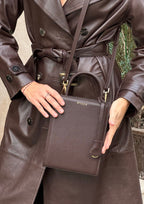 Geantă dama piele naturală Étape TOY BAG 888 Chocolate