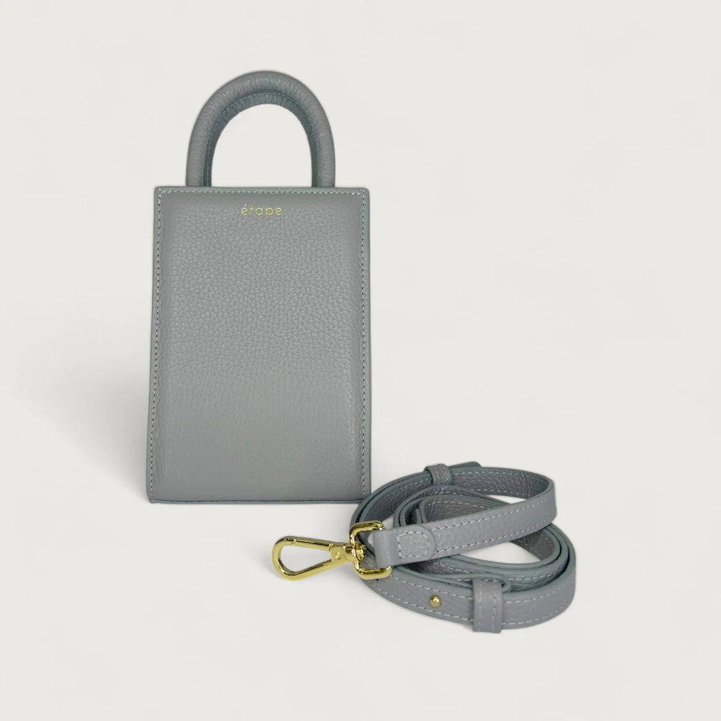 Geantă dama piele naturală Étape TOY BAG 888 Dark Grey