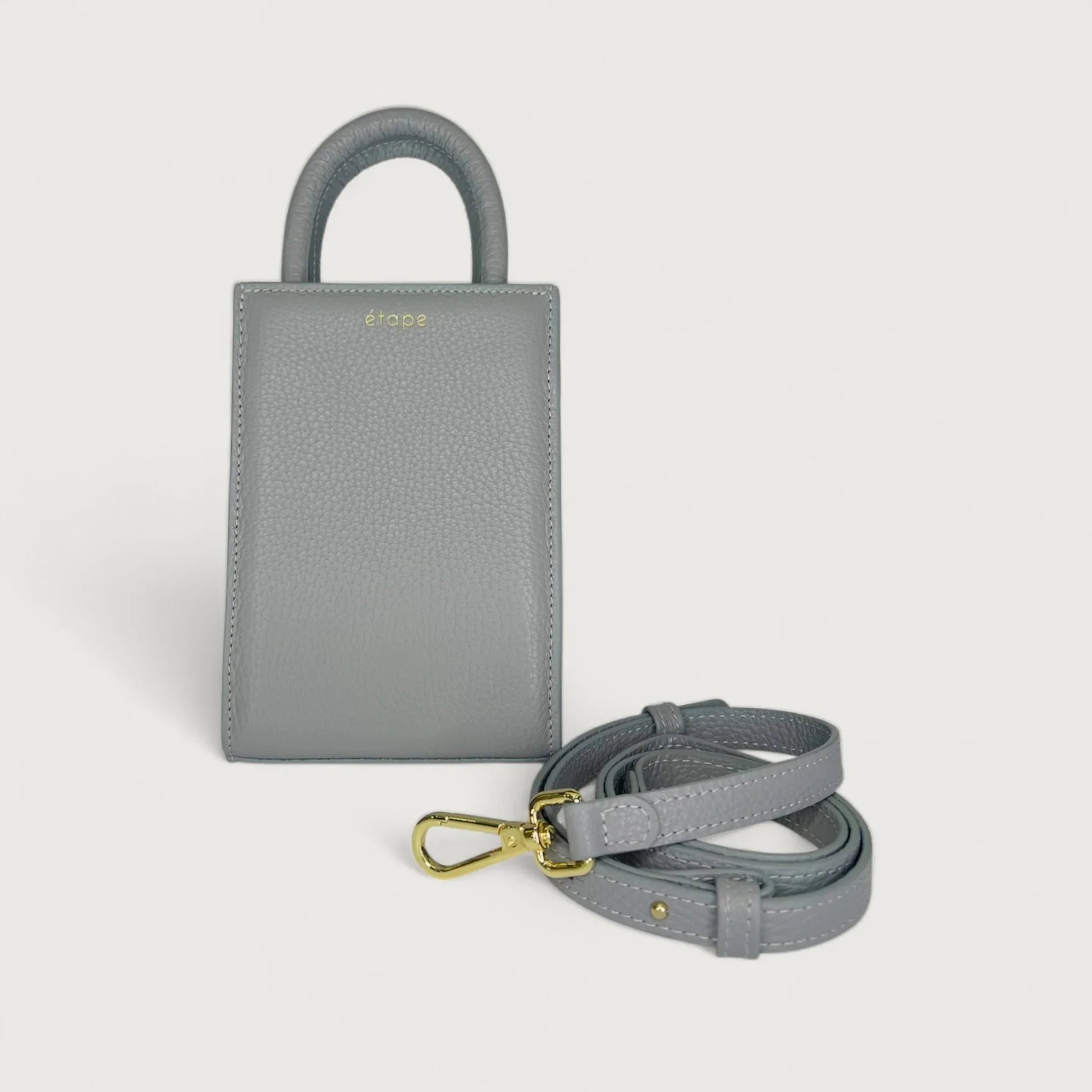 Geantă dama piele naturală Étape TOY BAG 888 Dark Grey