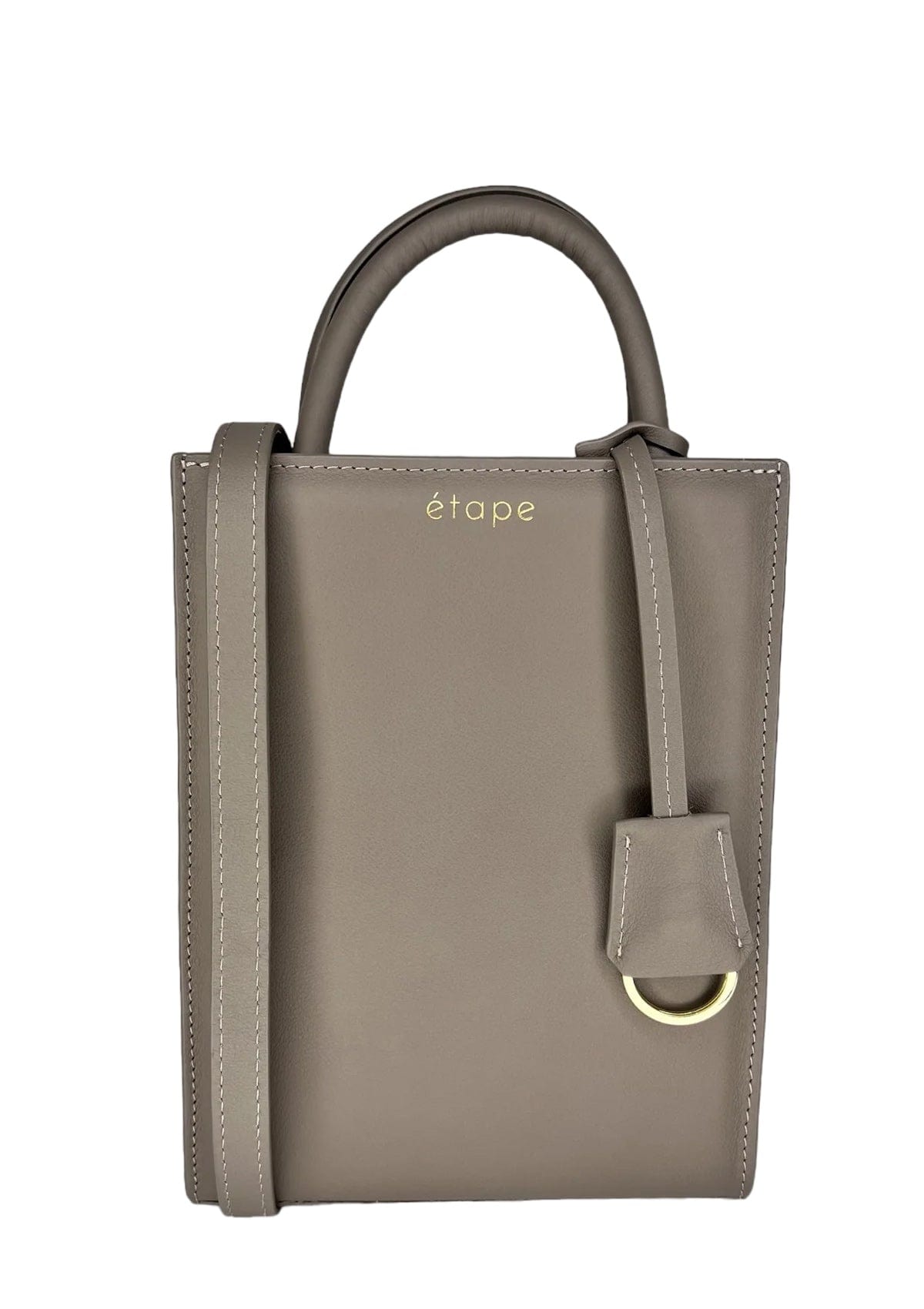 Geantă dama piele naturală Étape TOY BAG 888 Grey Nappa Gri