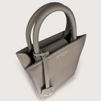 Geantă dama piele naturală Étape TOY BAG 888 Grey Nappa Gri
