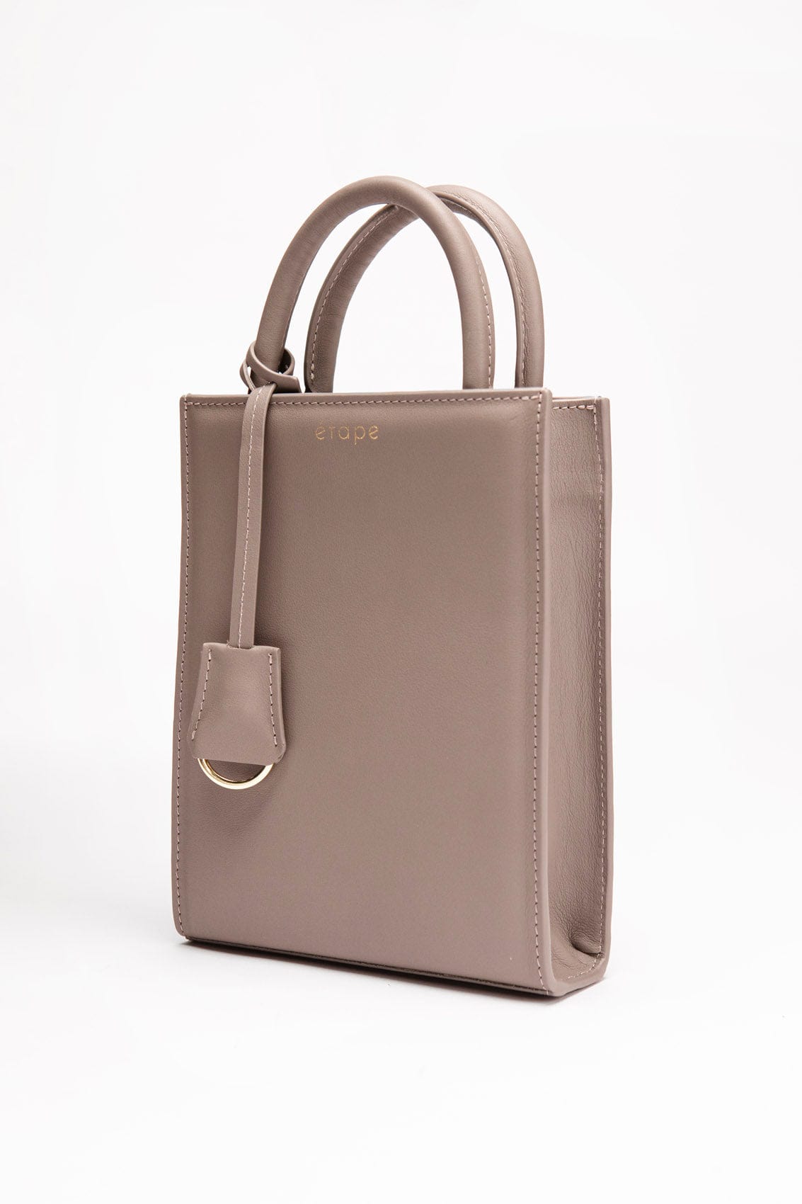 Geantă dama piele naturală Étape TOY BAG 888 Grey Nappa Gri