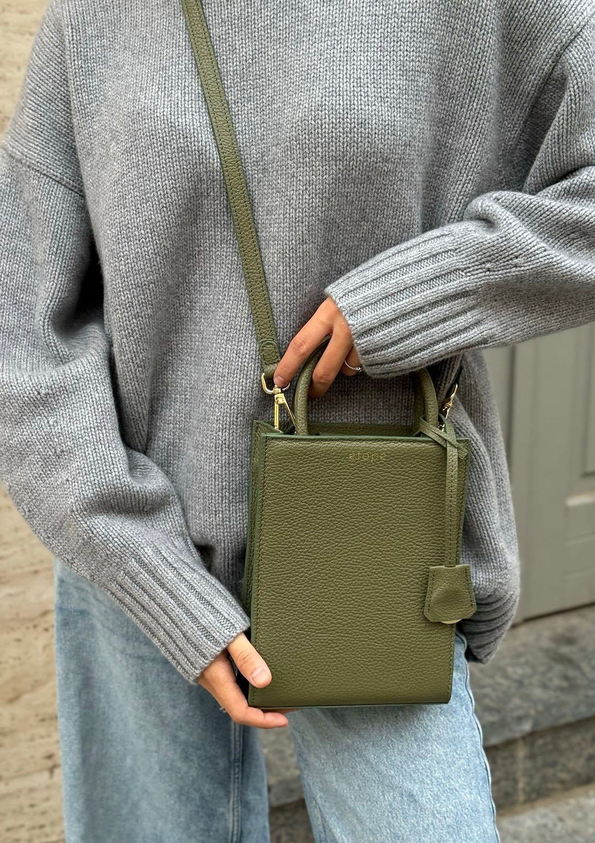 Geantă dama piele naturală Étape TOY BAG 888 Pistachio