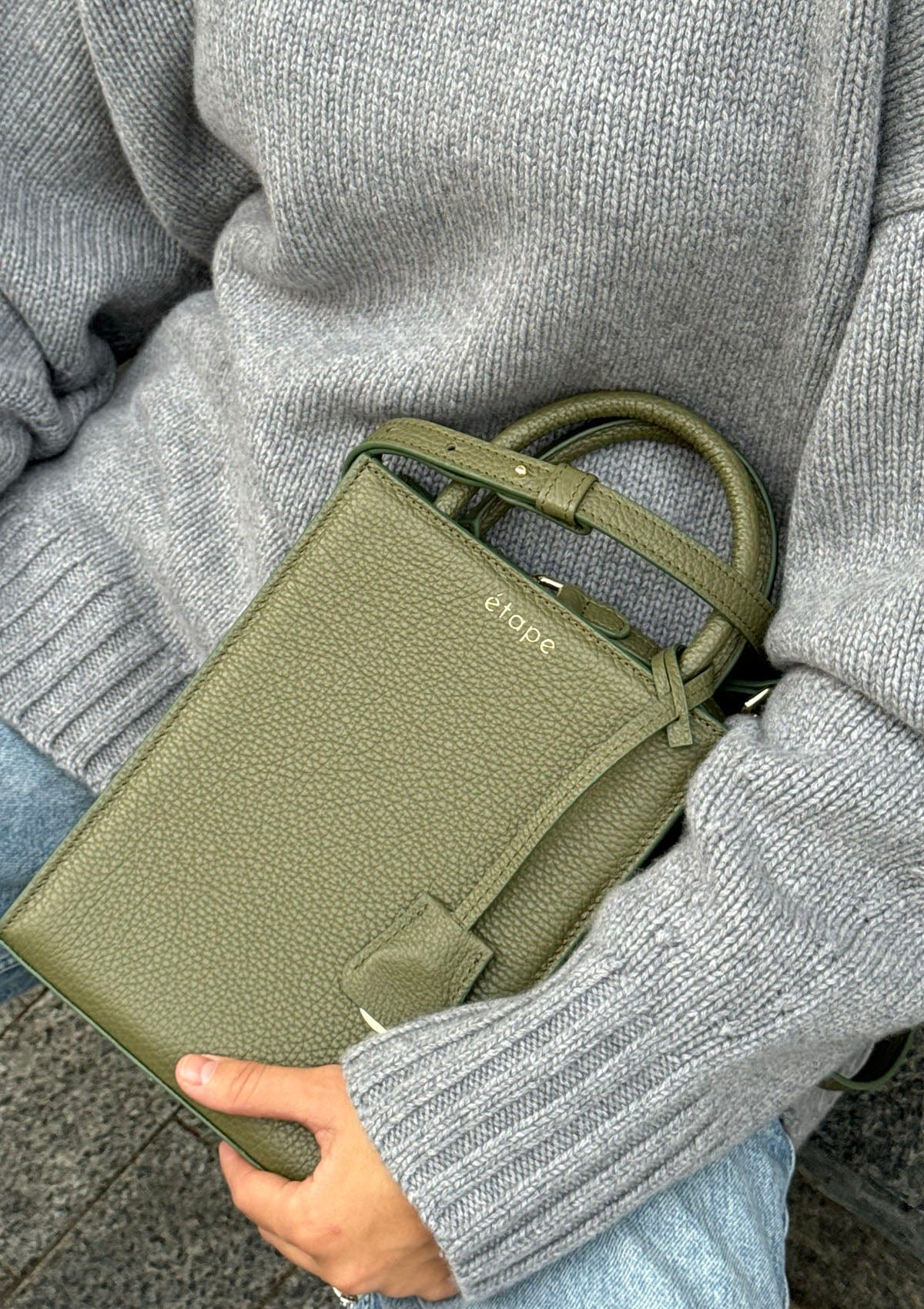 Geantă dama piele naturală Étape TOY BAG 888 Pistachio