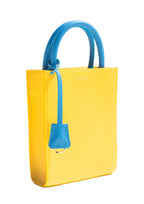 Geantă dama piele naturală Étape TOY BAG 888 YB Galben / Albastru