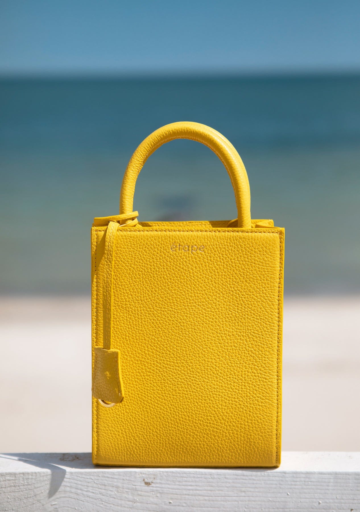 Geantă dama piele naturală Étape TOY BAG 888 YL Galben