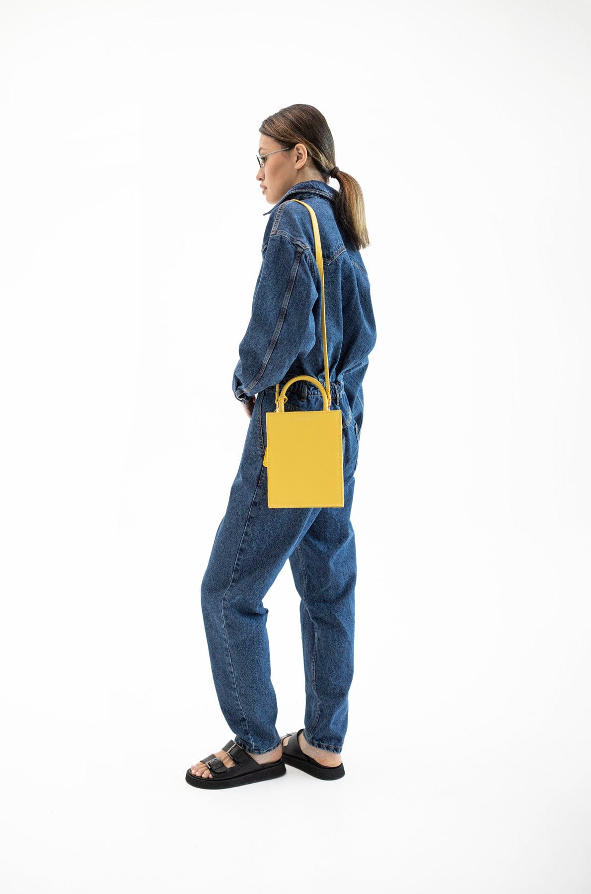 Geantă dama piele naturală Étape TOY BAG 888 YL Galben