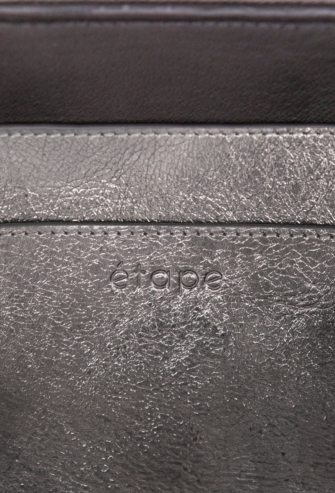 Geantă dama piele naturală Étape Venice Argentum Glitter