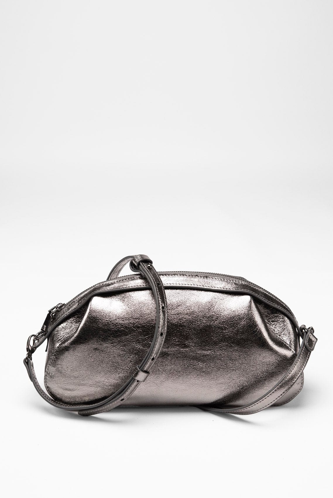 Geantă dama piele naturală Étape Venice Argentum Glitter