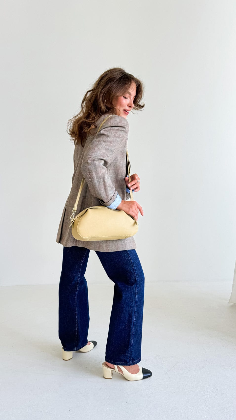 Geantă dama piele naturală Étape Venice Banana Nappa