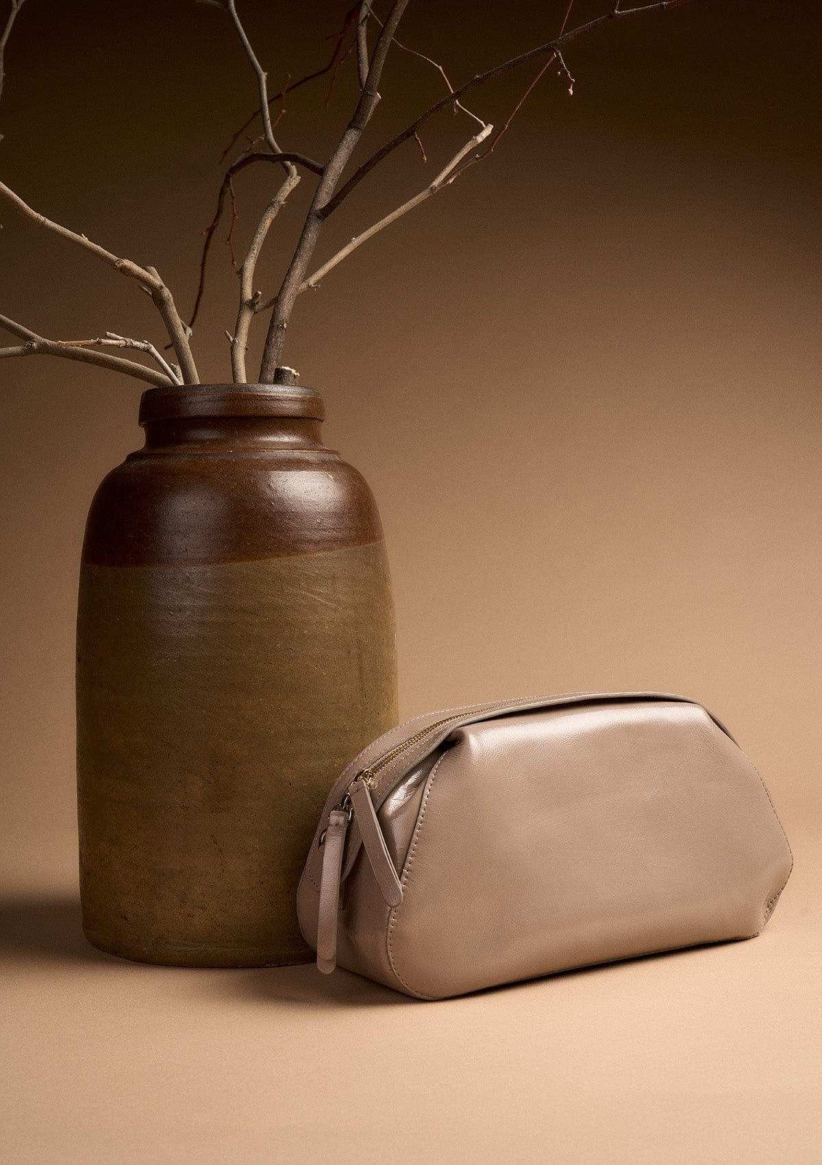 Geantă dama piele naturală Étape Venice Beige Lacca