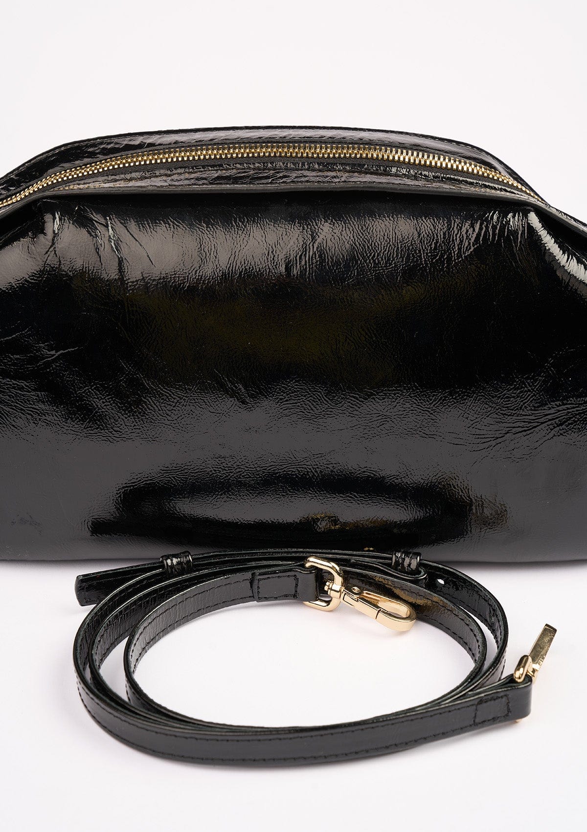 Geantă dama piele naturală Étape Venice Black Lacca