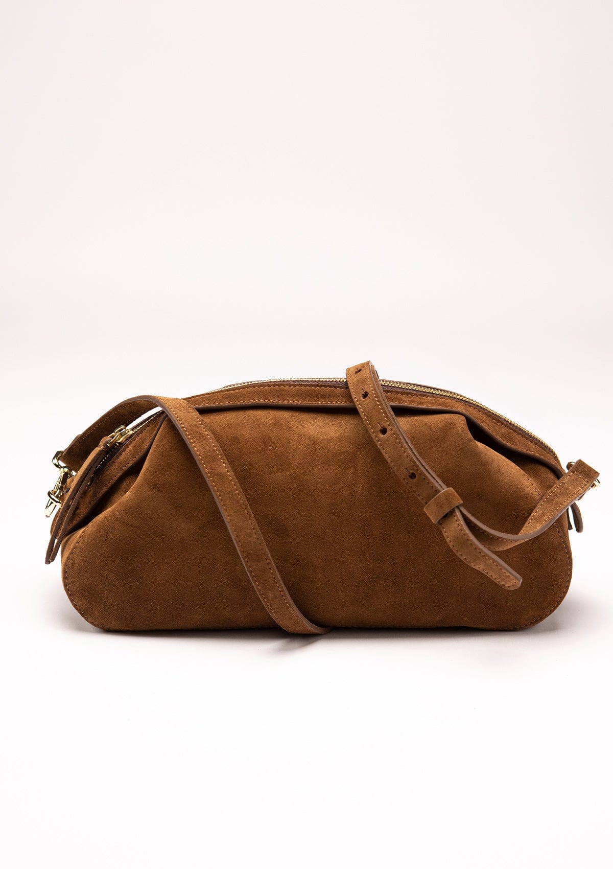 Geantă dama piele naturală de căprioară Étape Venice Brandy Suede