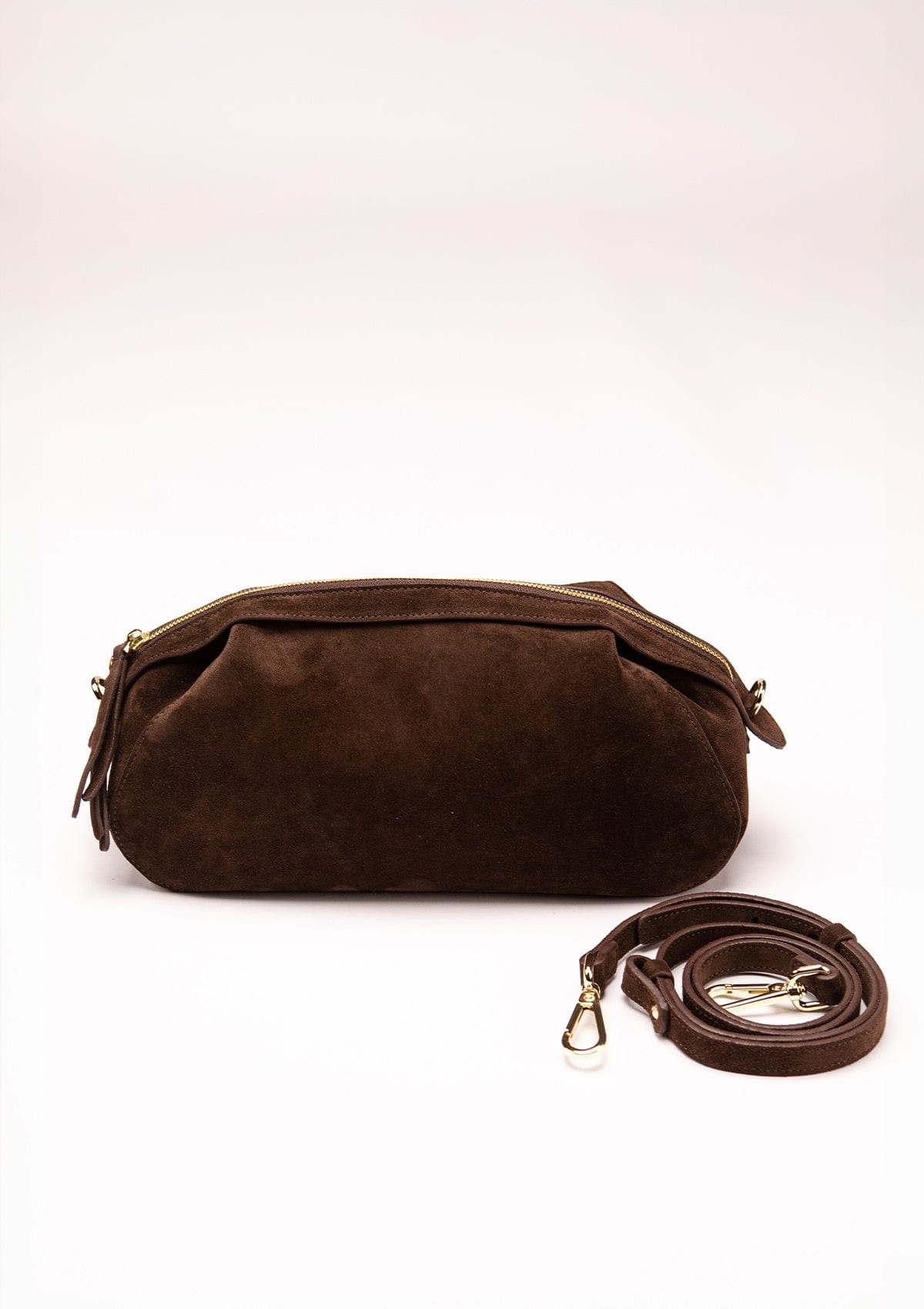 Geantă dama piele naturală de căprioară Étape Venice Chocolate Suede