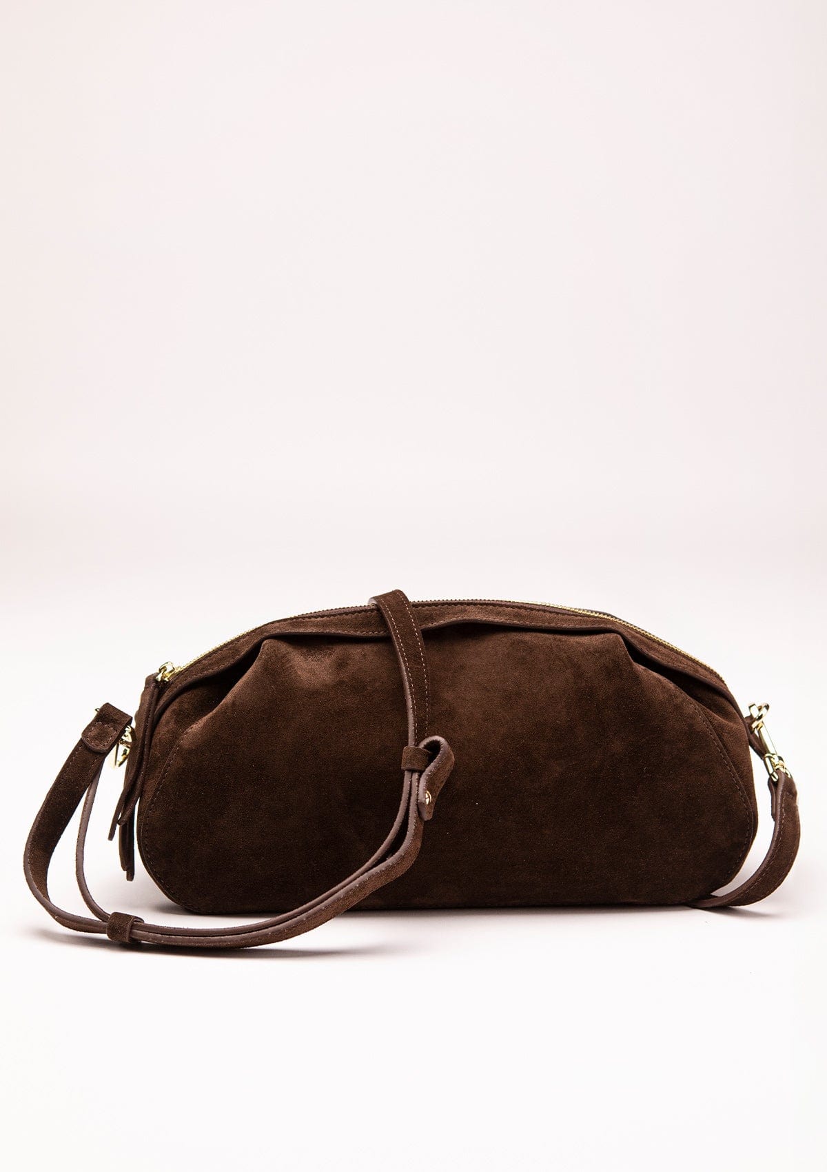 Geantă dama piele naturală de căprioară Étape Venice Chocolate Suede