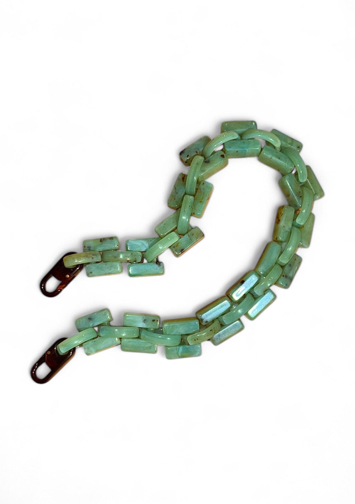 Curea-lanț pentru geantă Étape Venice - Color Green Marble