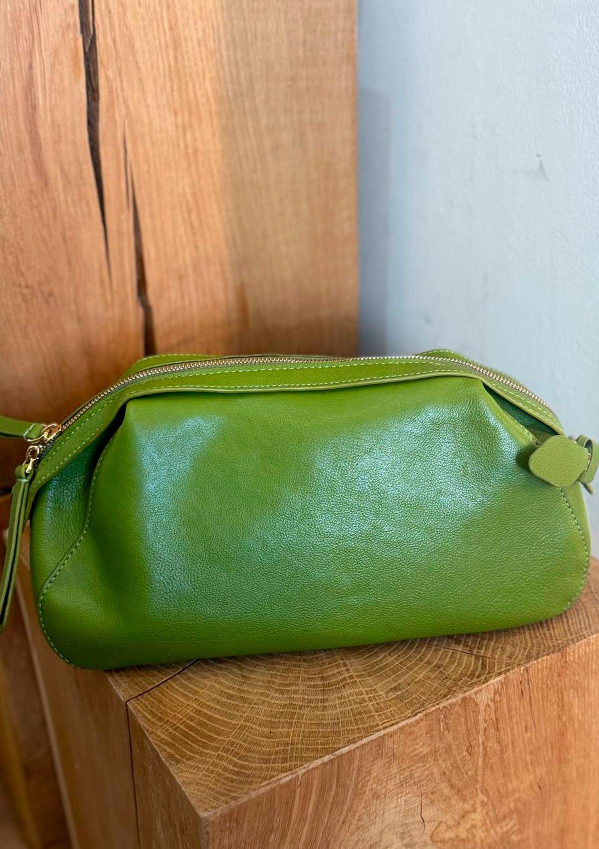 Geantă dama piele naturală Étape Venice Grass Flotard