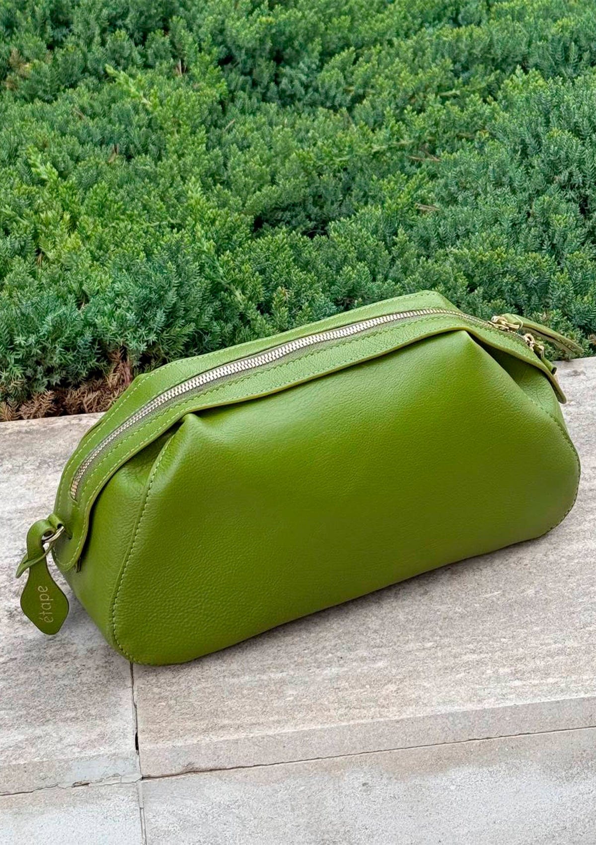 Geantă dama piele naturală Étape Venice Grass Flotard