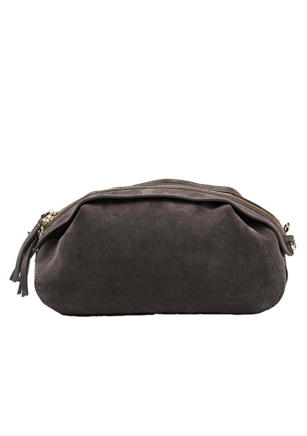 Geantă dama piele naturală de căprioară Étape Venice Grey Suede