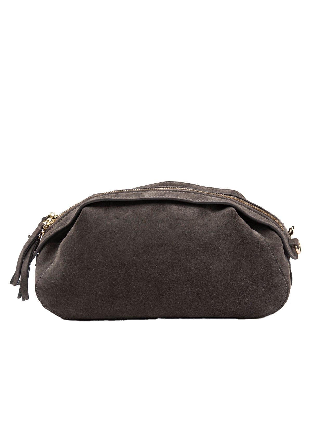 Geantă dama piele naturală de căprioară Étape Venice Grey Suede