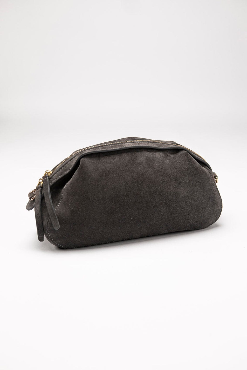 Geantă dama piele naturală de căprioară Étape Venice Grey Suede