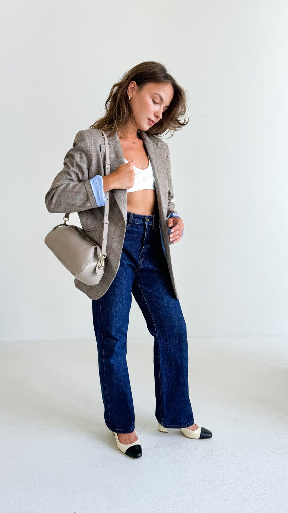 Geantă dama piele naturală Étape Venice Capuccino Nappa