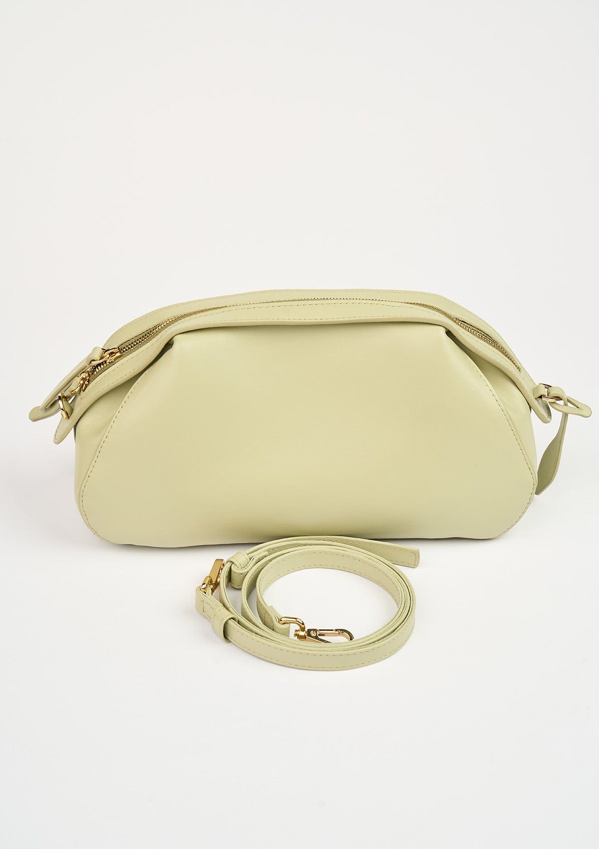 Geantă dama piele naturală Étape Venice Matcha Nappa