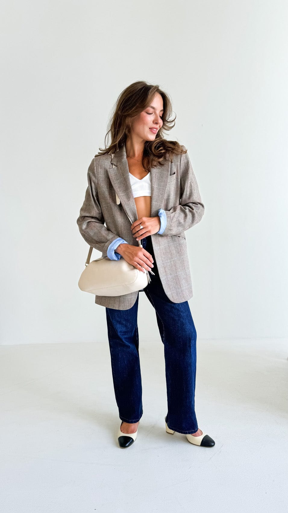 Geantă dama piele naturală Étape Venice Latte Nappa