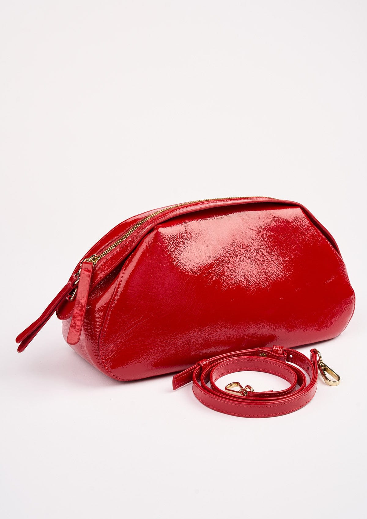 Geantă dama piele naturală Étape Venice Scarlet Lacca