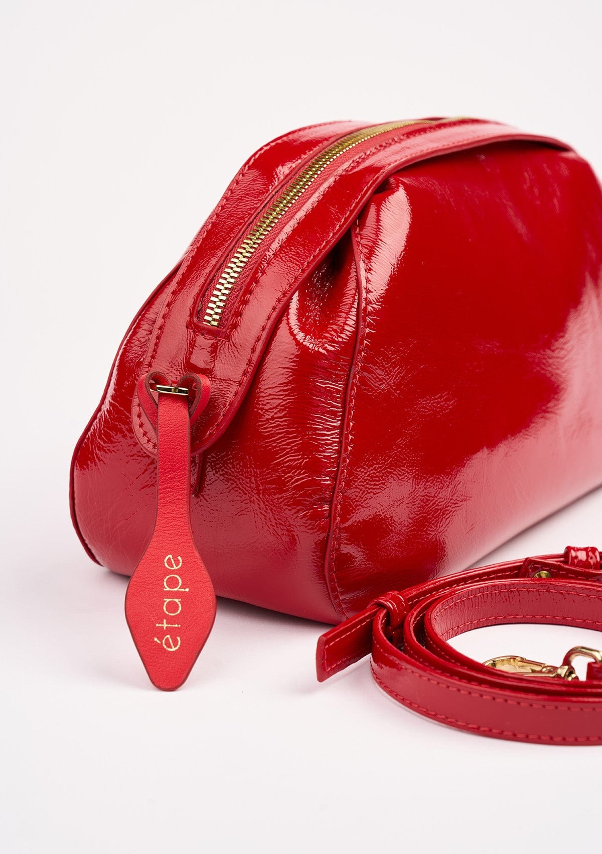 Geantă dama piele naturală Étape Venice Scarlet Lacca