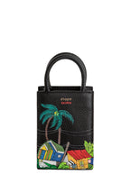 Geantă piele naturală Ètape X Sagaboi Hand Painted Black MINI Bag
