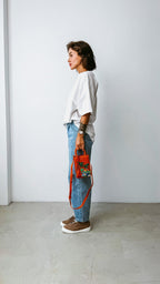 Geantă piele naturală Ètape X Sagaboi Hand Painted MIMI Bag Orange
