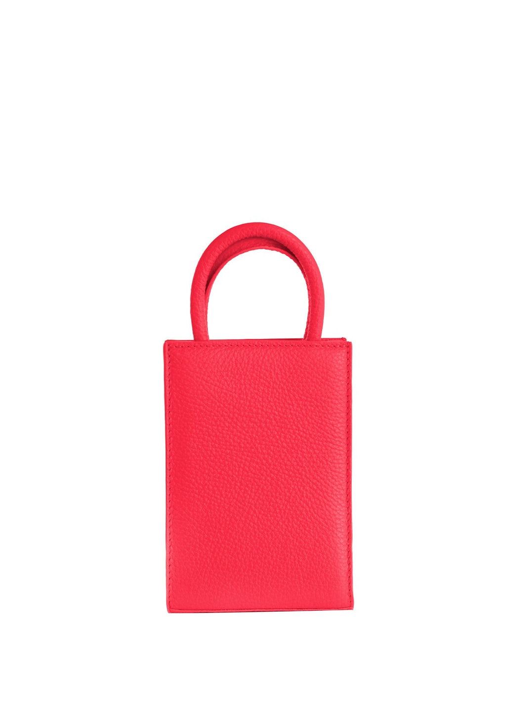 Geantă piele naturală Ètape X Sagaboi Hand Painted Red MINI Bag Limited Edition