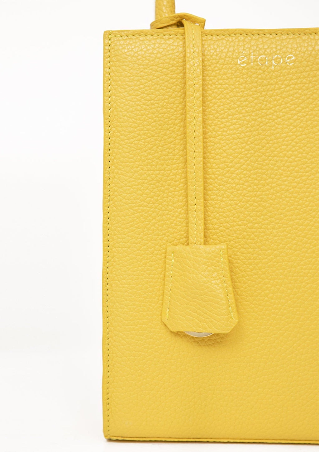Geantă piele naturală Ètape X Sagaboi Hand Painted Yellow MINI Bag