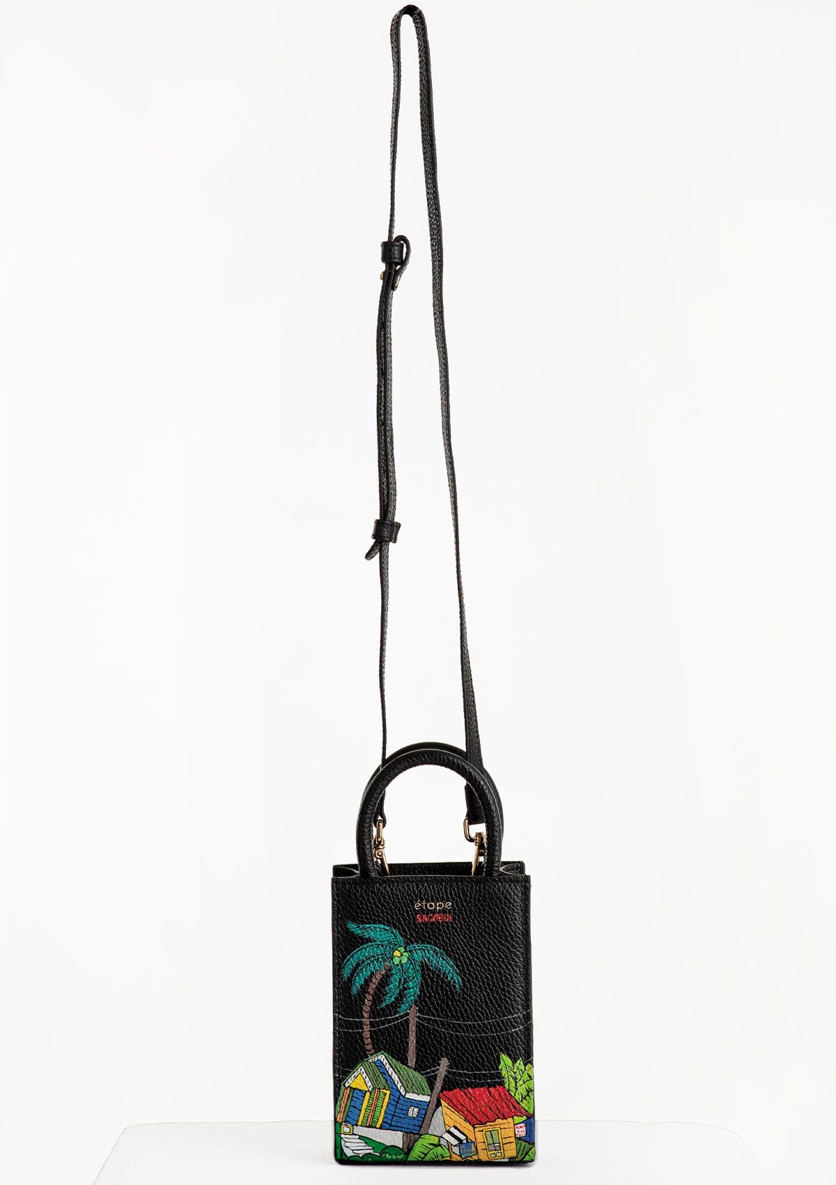 Geantă piele naturală Ètape X Sagaboy MIMI BAG Paint Black