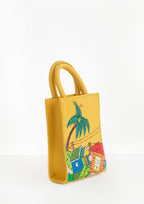 Geantă piele naturală Ètape X Sagaboy MIMI BAG Paint Yellow