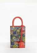 Geantă piele naturală Ètape X Sagaboy MIMI BAG Print Coral