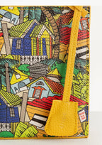 Geantă piele naturală Ètape X Sagaboy MIMI BAG Print Yellow
