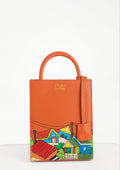 Geantă piele naturală Ètape X Sagaboy TOY BAG Paint Orange