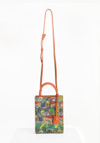 Geantă piele naturală Ètape X Sagaboy TOY BAG Print Orange