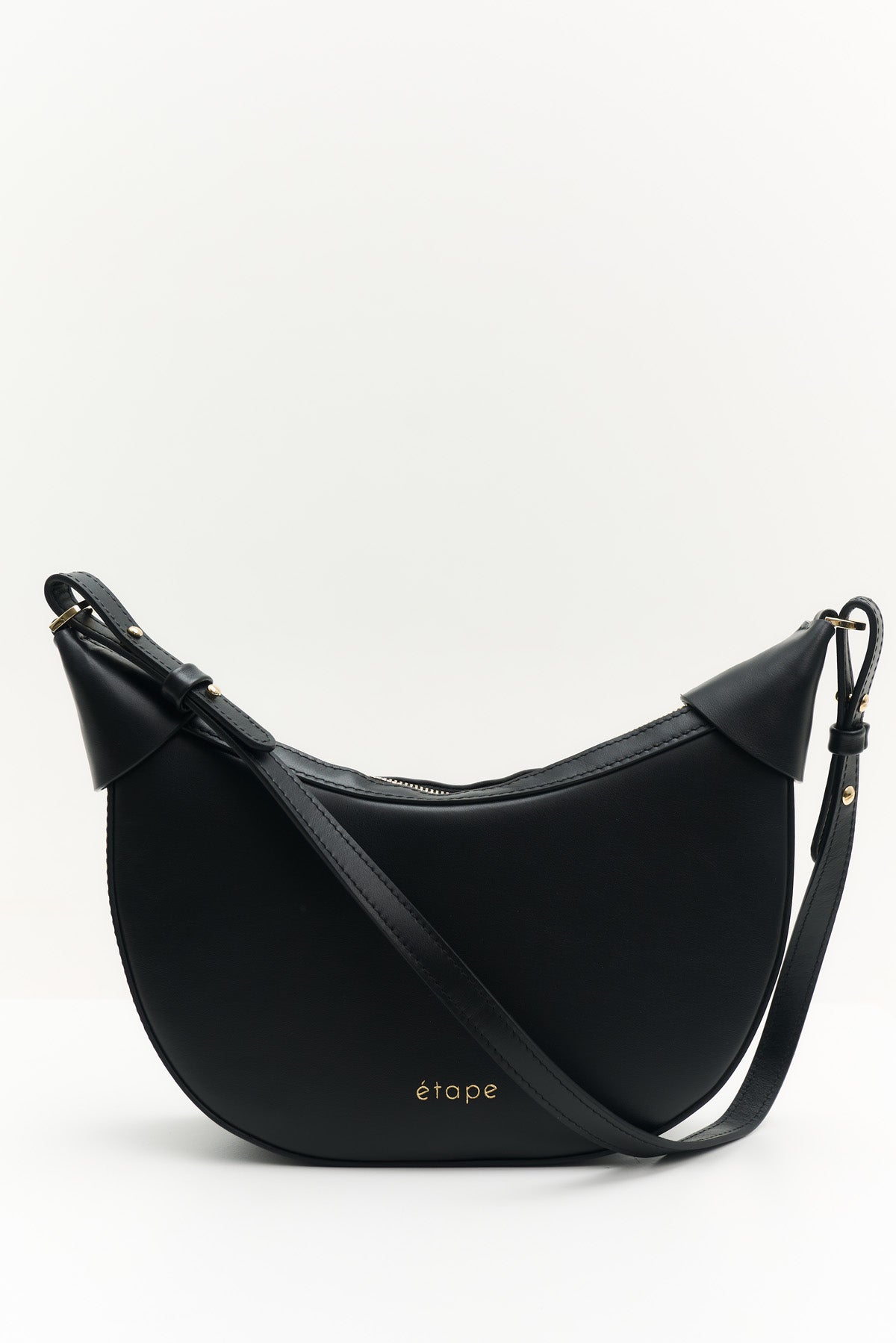 Geantă dama piele naturală  Etape Moon Black Nappa