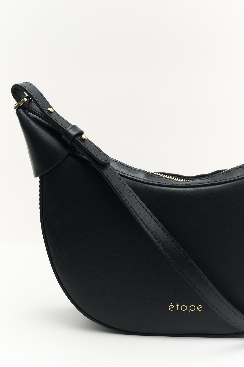 Geantă dama piele naturală  Etape Moon Black Nappa