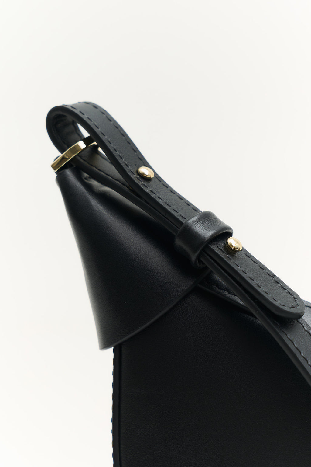 Geantă dama piele naturală  Etape Moon Black Nappa